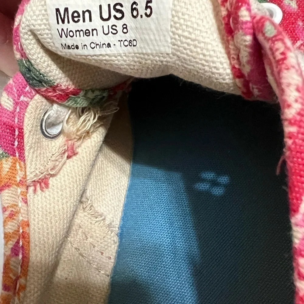VANS Off The Wall Pink Floral Shoes Women’s Size 8 / Men’s Size 6.5